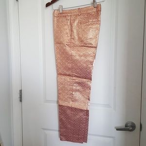 Jcrew pink metallic pants 2
